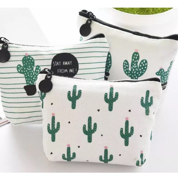 RESTOCKED New deal!3 Super Cute Cactus Coin Purse! - Picture 2 of 5